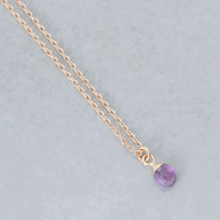 Juwelen billy rose | Gold Dipped Amethyst Necklace