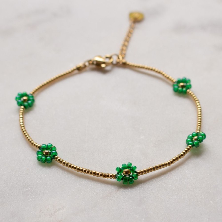 Juwelen billy rose | Flower Power Green