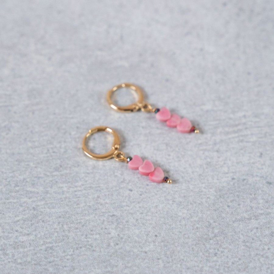 Juwelen billy rose | 3 Pink Hearts