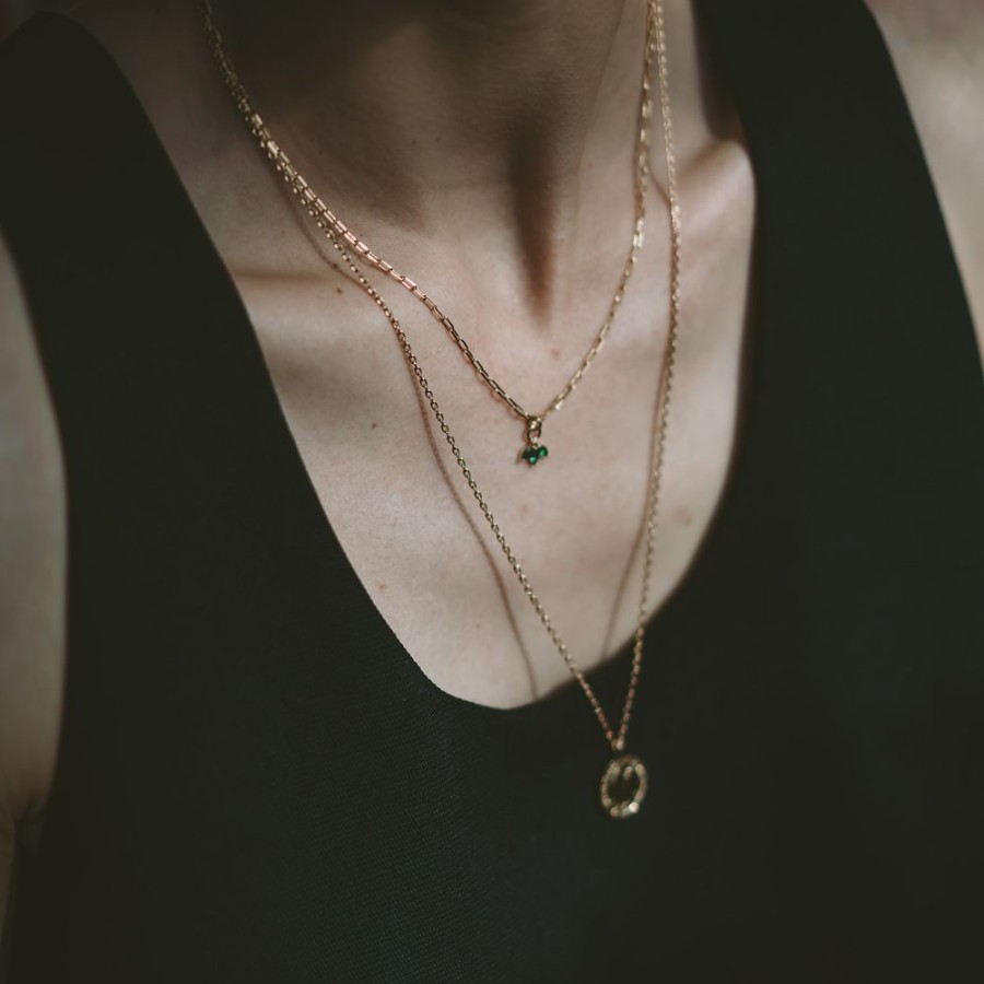 Juwelen billy rose | Green Leaves Necklace