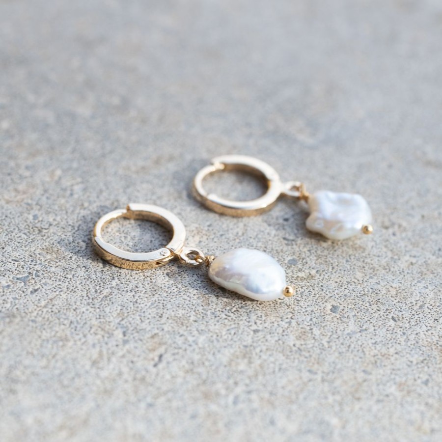 Juwelen billy rose | Rough Pearl Earrings