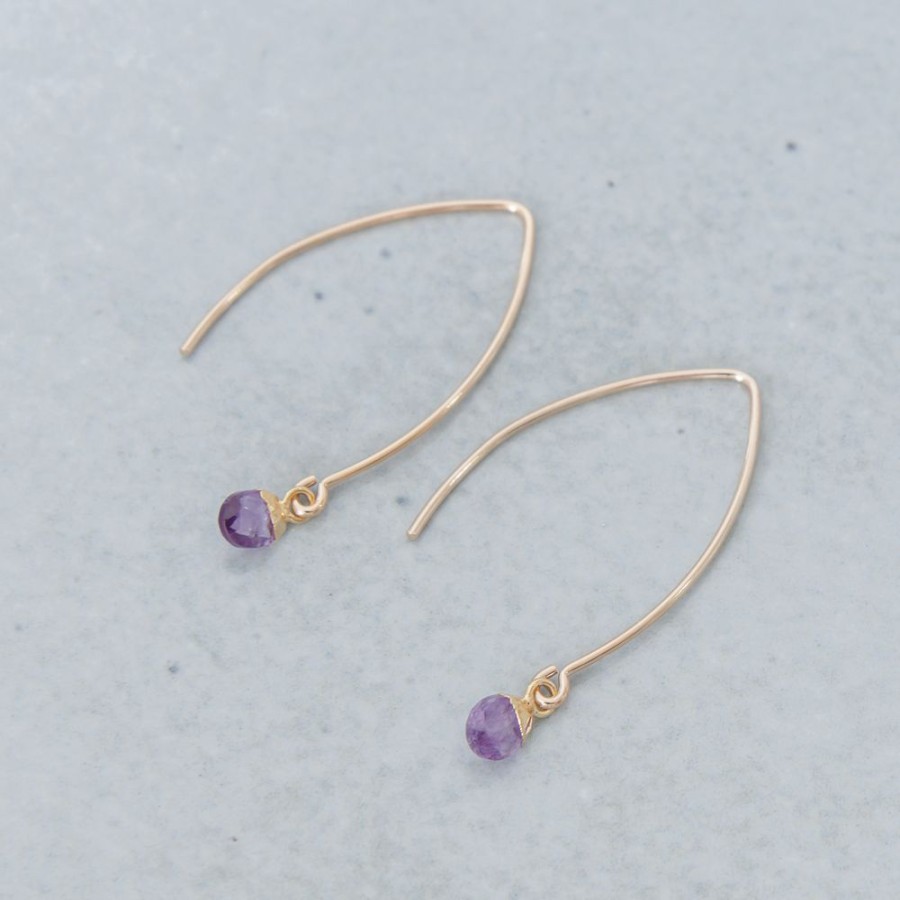 Juwelen billy rose | Gold Dipped Purple Hooks