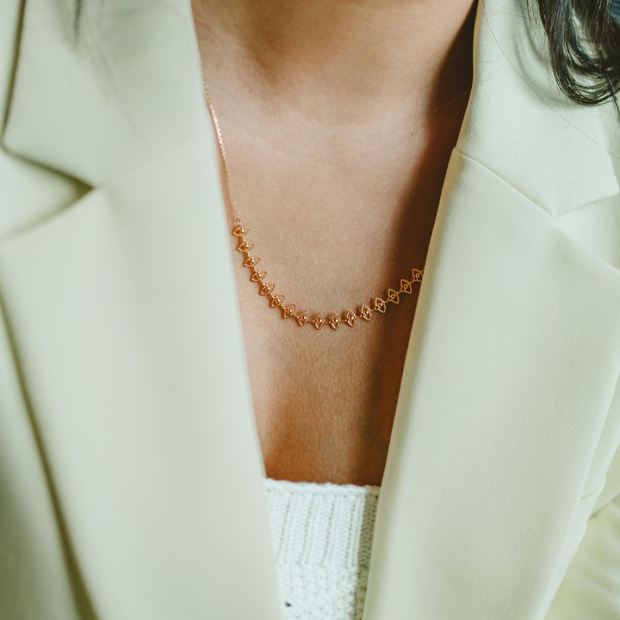 Juwelen billy rose | Golden Eyes Necklace