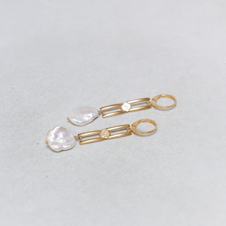 Juwelen billy rose | Deco Style & Pearl Earrings